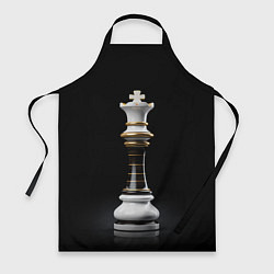 Фартук кулинарный Белый король - шахматы, цвет: 3D-принт