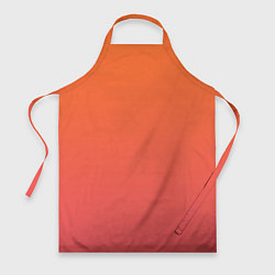 Фартук кулинарный Градиент оранжево-розовый, цвет: 3D-принт