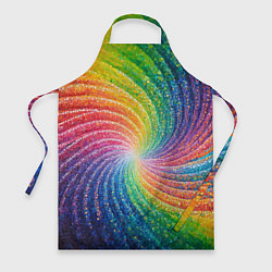 Фартук кулинарный Радужные узоры яркие, цвет: 3D-принт