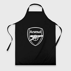 Фартук кулинарный Arsenal fc белое лого, цвет: 3D-принт