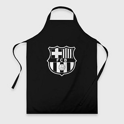 Фартук Barcelona fc club белое лого