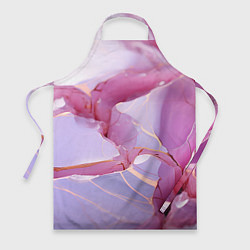 Фартук кулинарный Куски розового мрамора, цвет: 3D-принт
