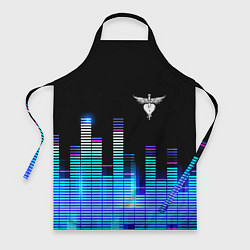 Фартук кулинарный Bon Jovi эквалайзер, цвет: 3D-принт