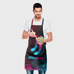 Фартук кулинарный Juventus - neon gradient, цвет: 3D-принт — фото 2