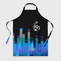 Фартук кулинарный Scorpions эквалайзер, цвет: 3D-принт