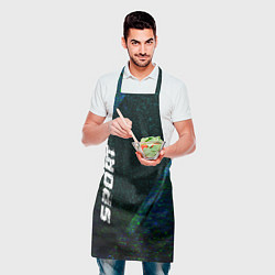 Фартук кулинарный Jeep sport glitch blue, цвет: 3D-принт — фото 2