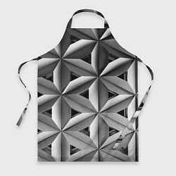 Фартук кулинарный Черно белый узор, цвет: 3D-принт