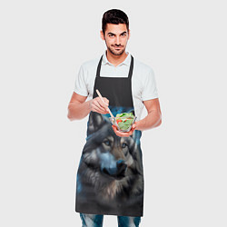 Фартук кулинарный Красивый портрет волка, цвет: 3D-принт — фото 2