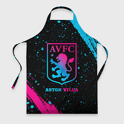 Фартук кулинарный Aston Villa - neon gradient, цвет: 3D-принт