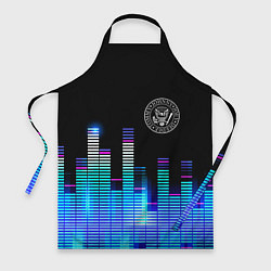Фартук кулинарный Ramones эквалайзер, цвет: 3D-принт