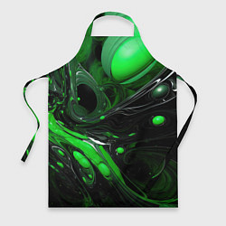 Фартук кулинарный Green dark abstract geometry style, цвет: 3D-принт