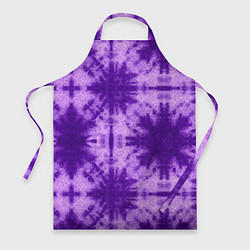 Фартук кулинарный Тай дай фиолетовый, цвет: 3D-принт
