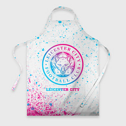 Фартук кулинарный Leicester City neon gradient style, цвет: 3D-принт