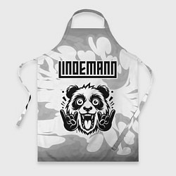 Фартук кулинарный Lindemann рок панда на светлом фоне, цвет: 3D-принт