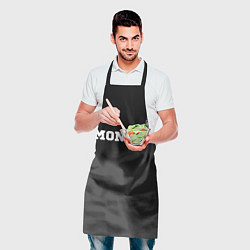 Фартук кулинарный Monaco sport на темном фоне посередине, цвет: 3D-принт — фото 2