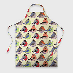 Фартук кулинарный Веселые птички, цвет: 3D-принт