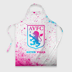 Фартук кулинарный Aston Villa neon gradient style, цвет: 3D-принт
