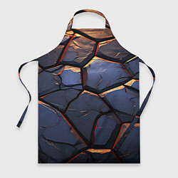 Фартук кулинарный Темная абстрактная объемная плитка, цвет: 3D-принт
