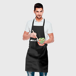 Фартук кулинарный Amg logo white, цвет: 3D-принт — фото 2