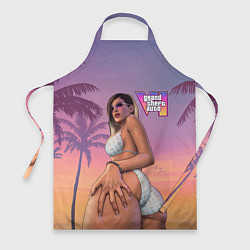 Фартук кулинарный Девушка в купальнике из Gta 6, цвет: 3D-принт