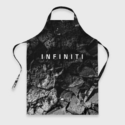 Фартук кулинарный Infiniti black graphite, цвет: 3D-принт