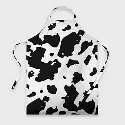 Фартук кулинарный Черно белый коровий узор, цвет: 3D-принт