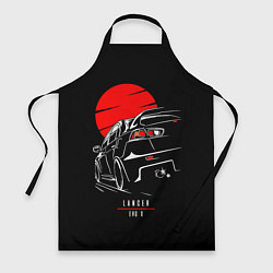 Фартук кулинарный Mitsubishi Lancer Evo 10, цвет: 3D-принт