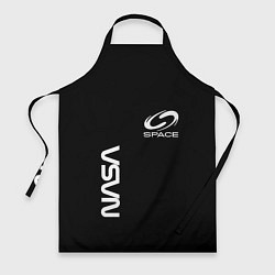 Фартук кулинарный Nasa space logo white, цвет: 3D-принт