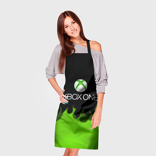 Фартук Xbox green fire / 3D-принт – фото 3