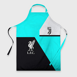 Фартук кулинарный Juventus x Liverpool geometry, цвет: 3D-принт