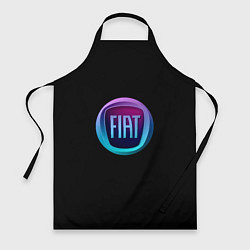 Фартук кулинарный FIAT logo neon, цвет: 3D-принт