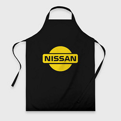 Фартук кулинарный Nissan yellow logo, цвет: 3D-принт