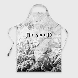 Фартук кулинарный Diablo white graphite, цвет: 3D-принт