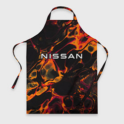 Фартук кулинарный Nissan red lava, цвет: 3D-принт