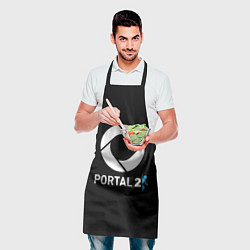 Фартук кулинарный Portal2 logo game, цвет: 3D-принт — фото 2