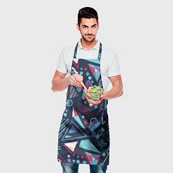 Фартук кулинарный Яркий абстрактный узор для спорта, цвет: 3D-принт — фото 2