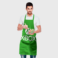 Фартук кулинарный X-box logo green, цвет: 3D-принт — фото 2