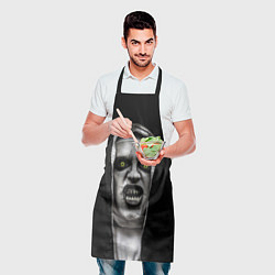 Фартук кулинарный Ужасная монашка, цвет: 3D-принт — фото 2