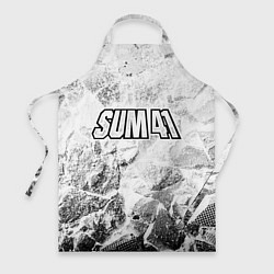 Фартук кулинарный Sum41 white graphite, цвет: 3D-принт