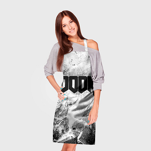 Фартук Doom white graphite / 3D-принт – фото 3