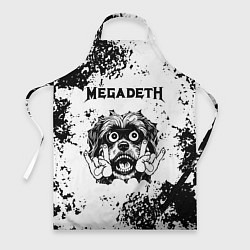 Фартук кулинарный Megadeth - рок пес, цвет: 3D-принт