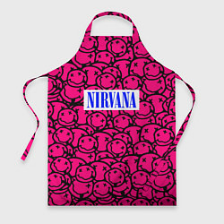 Фартук Nirvana pink logo