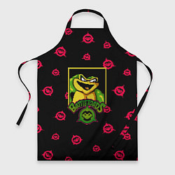 Фартук кулинарный Боевые жабы паттерн, цвет: 3D-принт
