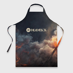 Фартук кулинарный Deadlock лого и туман, цвет: 3D-принт