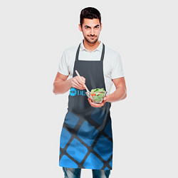 Фартук кулинарный Deadlock синий логотип, цвет: 3D-принт — фото 2