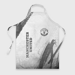 Фартук кулинарный Manchester United - white gradient вертикально, цвет: 3D-принт