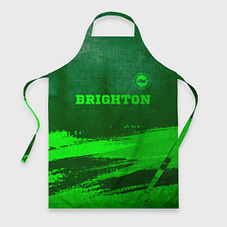Фартук кулинарный Brighton - green gradient посередине, цвет: 3D-принт