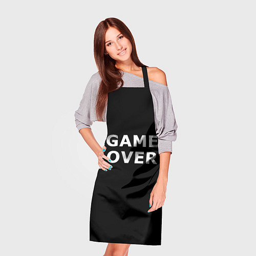 Фартук Game over white logo / 3D-принт – фото 3