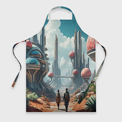 Фартук кулинарный Планета фантастика, цвет: 3D-принт