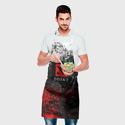 Фартук кулинарный Dota 2 брызги красок, цвет: 3D-принт — фото 2